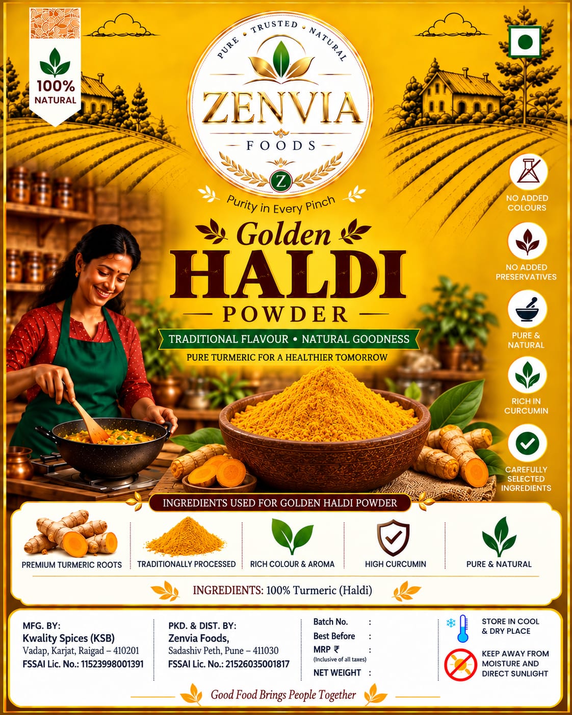 Zenvia Golden Haldi